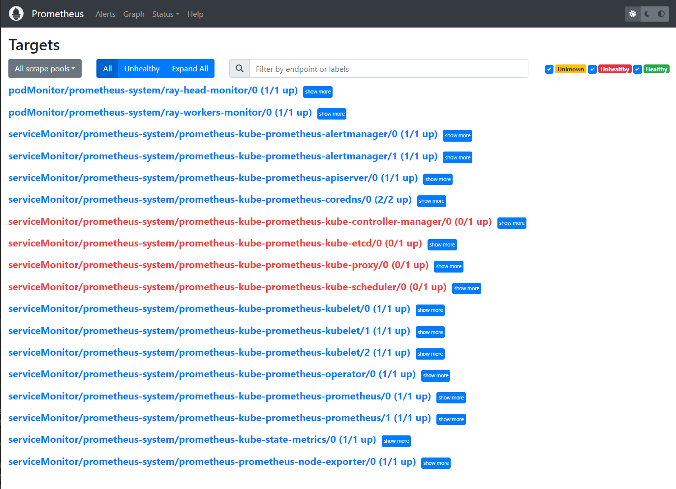 Prometheus Web UI